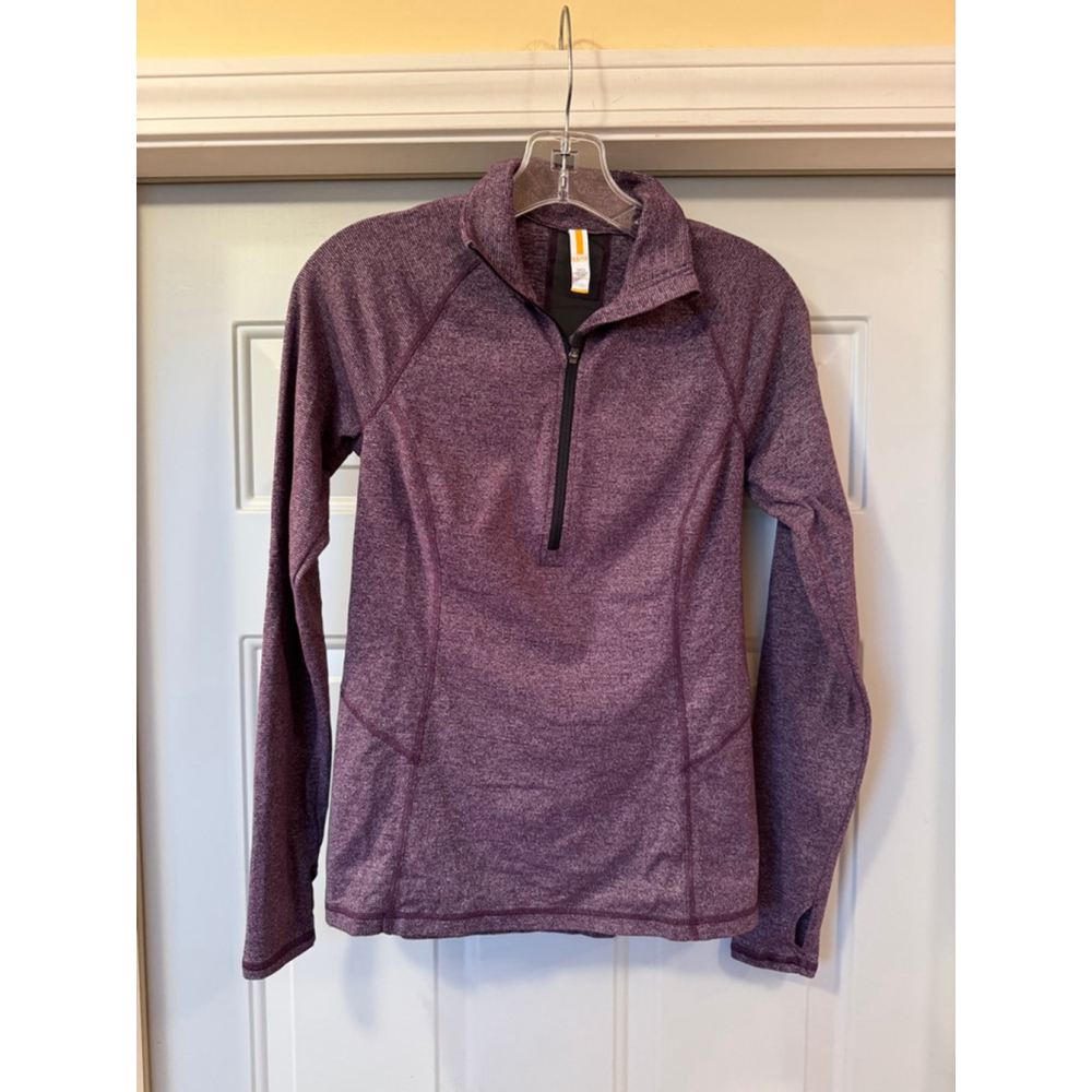 Women's Lucy Purple Long Sleeve Tee XS with Black Accents